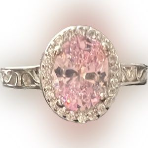 Oval Princess Pink CZ